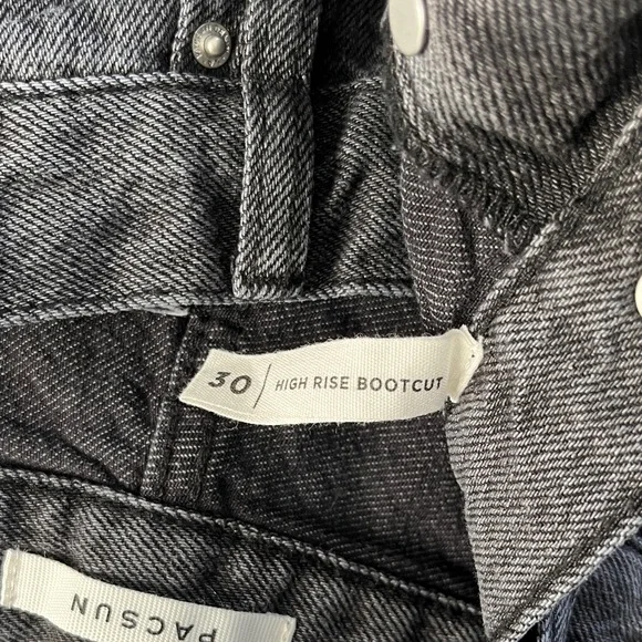 NWOT PacSun Charcoal High Rise Bootcut Jeans - Picture 3 of 9